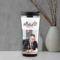 Avukata Hediye Fotoğraf Baskılı Termos Mug 