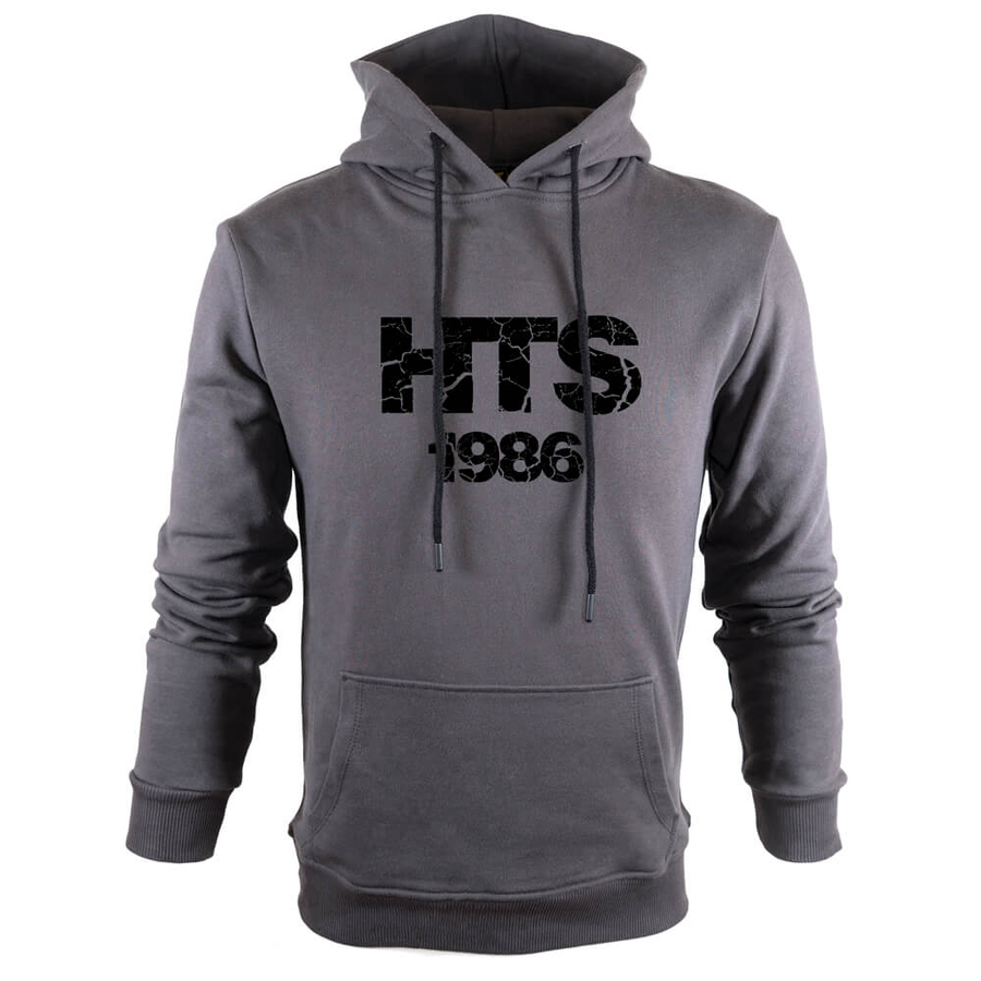 Hediyesec - Harf ve Tarih Baskılı Kapşonlu Sweatshirt - %100 Pamuklu Kumaş