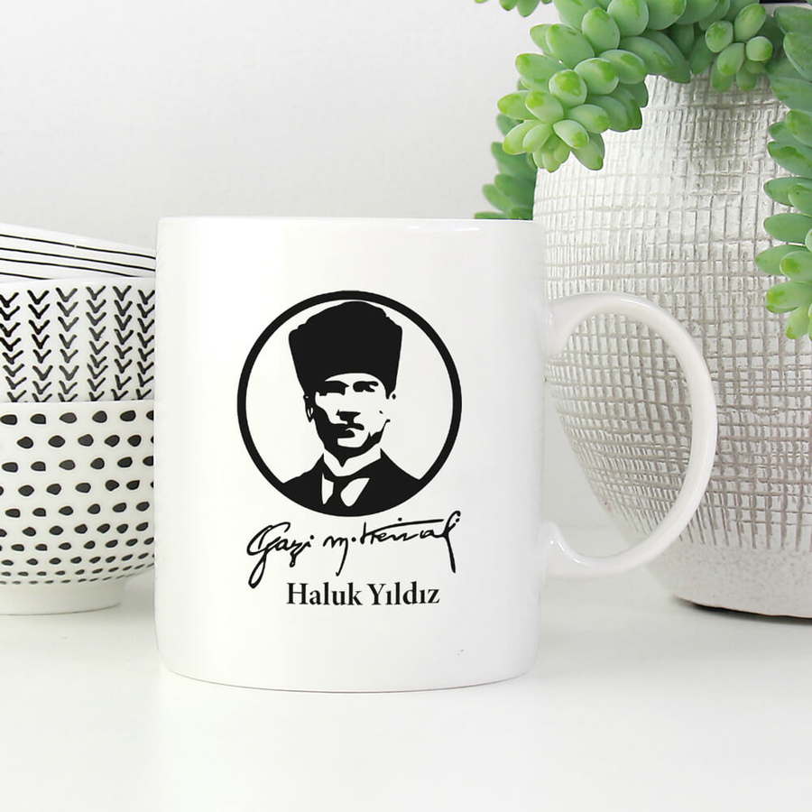Hediyesec - İsme Özel Atatürk Kupa Bardak