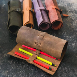 İsme Özel Hakiki Deri Kalemlik - Hediyesec