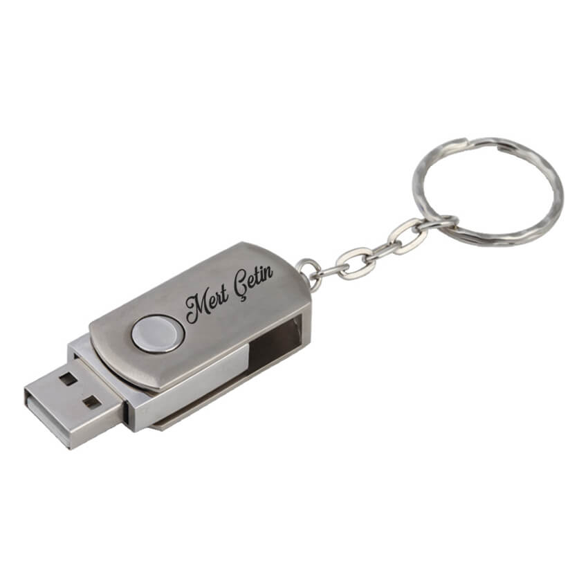 İsme Özel Metal 16 GB USB Bellek ve Kalem Seti - 3