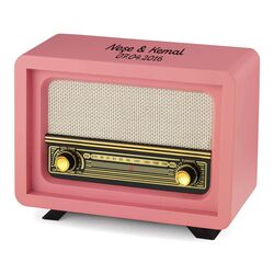 Hediyesec - Kişiye Özel Beyoğlu Nostaljik Ahşap Radyo (1)