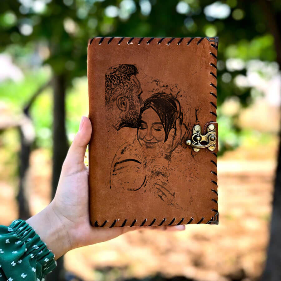 Kişiye Özel Fotoğraf Baskılı Deri Defter - Hediyesec (1)