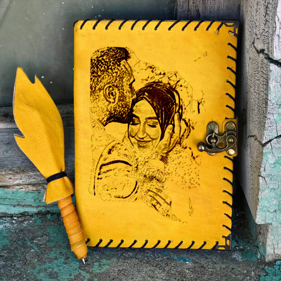 Hediyesec - Kişiye Özel Fotoğraf Baskılı Deri Defter