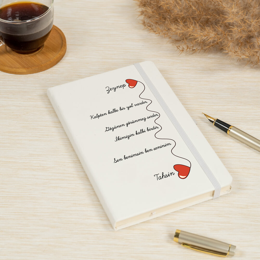 Hediyesec - Kişiye Özel Kalpten Kalbe Bir Yol Vardır Deri Defter