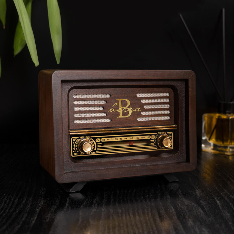 Kişiye Özel Nostaljik Ahşap Radyo