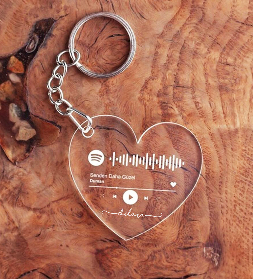 Hediyesec - Kişiye Özel Spotify Tasarımlı Anahtarlık
