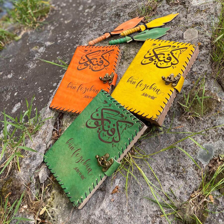 Hediyesec - Kün Feyekün Tasarımlı Deri Defter