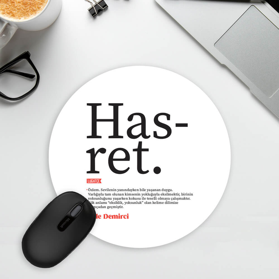 Lügatçe Hasret İsme Özel Mousepad - 1