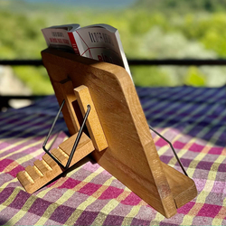Masif Çam Ağacı Ayarlanabilir Kişiye Özel Kitap Okuma Standı - Thumbnail