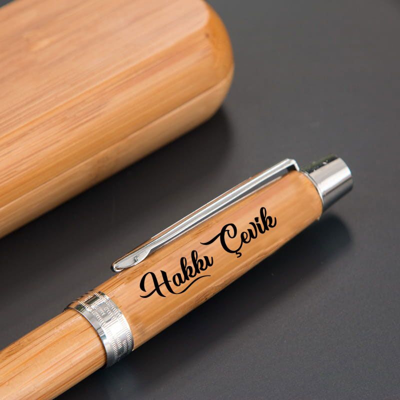 Öğretmene Hediye Bambu Roller Kalem