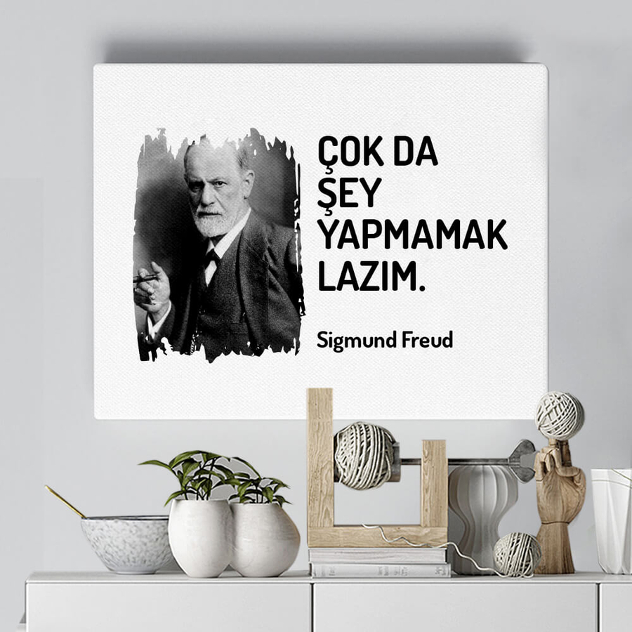 Sigmund Freud Esprili Kanvas Tablo - Hediyesec