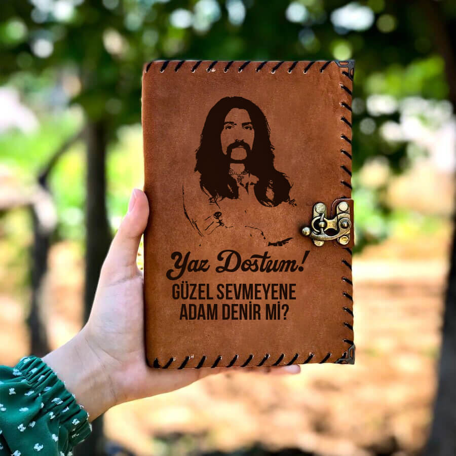 Yaz Dostum Deri Defter - Hediyesec